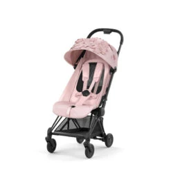 Poussette Coya Matt Black CYBEX Simply Flowers, Light Pink -MADE4BABY BOUTIQUE poussette coya matt black cybex simply flowers light pink 6
