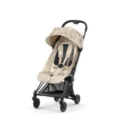 Poussette Coya Matt Black CYBEX Simply Flowers, Mid Beige -MADE4BABY BOUTIQUE poussette coya matt black cybex simply flowers mid beige 6