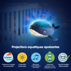 Projecteur Baleine Aqua Dream PABOBO Bleu -MADE4BABY BOUTIQUE projecteur baleine aqua dream 2