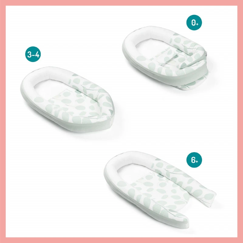 Réducteur Doomoo Cocoon BABYMOOV Leaves Aqua Green 6 Réducteur Doomoo Cocoon BABYMOOV Leaves Aqua Green – Image 4