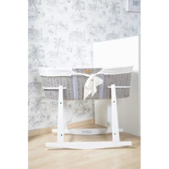 Support De Couffin à Bascule CHILDHOME Blanc -MADE4BABY BOUTIQUE rocking stand white 5