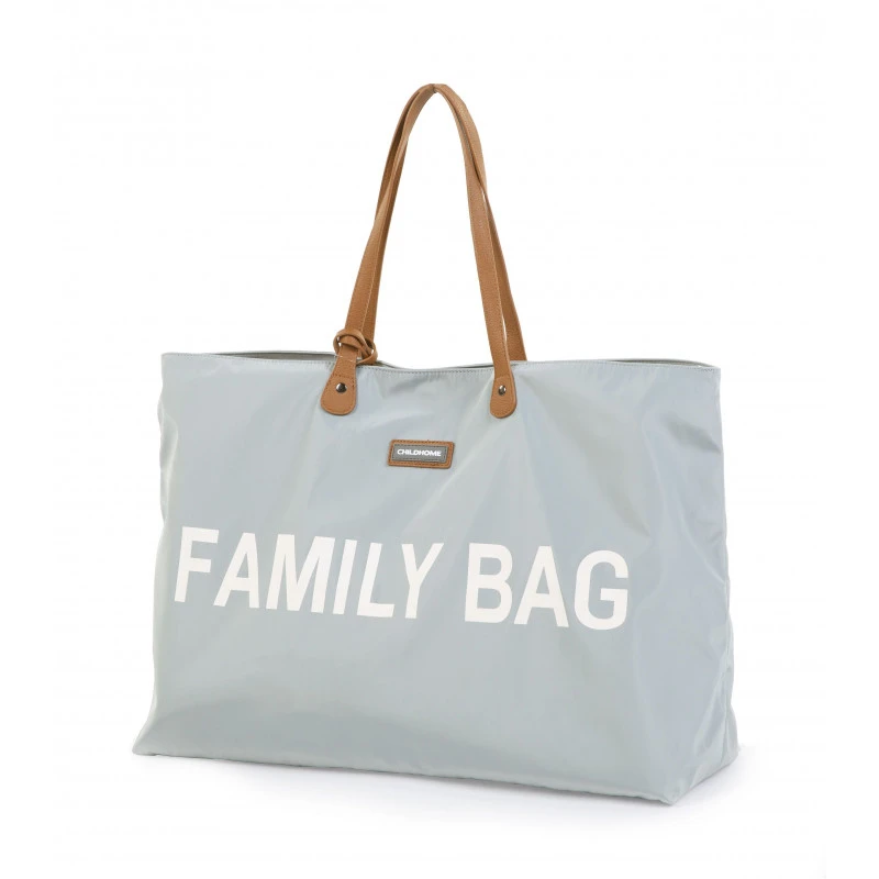 Sac à Langer Family Bag CHILDHOME Gris Clair 5 Sac à Langer Family Bag CHILDHOME Gris Clair – Image 3