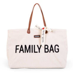 Sac à Langer Family Bag CHILDHOME Teddy Ecru