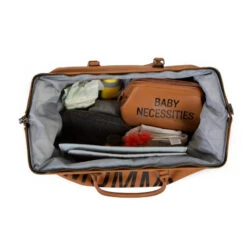 Sac à Langer Mommy Bag CHILDHOME Cuir Brun -MADE4BABY BOUTIQUE sac a langer mommy bag 10