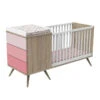 Lit Combiné Transformable SAUTHON Seventies Rose -MADE4BABY BOUTIQUE seventies lit lct rose