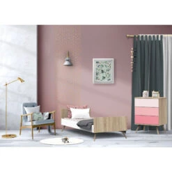 Lit Combiné Transformable SAUTHON Seventies Rose -MADE4BABY BOUTIQUE seventies lit lct rose 3