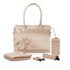Sac à Langer Platinum Simply Flower CYBEX Mid Beige -MADE4BABY BOUTIQUE sflo platinum changing bag fe 5