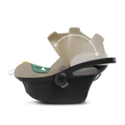 Siège-auto Aton S2 I-Size CYBEX Seashell Beige -MADE4BABY BOUTIQUE siege auto aton s2 i size cybex seashell beige 6