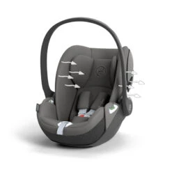 Siège-auto Cloud T I-Size CYBEX Mirage Grey -MADE4BABY BOUTIQUE siege auto cloud t i size cybex mirage grey 6
