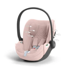 Siège-auto Cloud T I-Size Plus CYBEX Peach Pink -MADE4BABY BOUTIQUE siege auto cloud t i size plus cybex peach pink 6