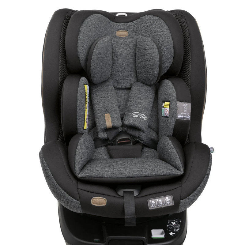 Siege-auto Seat3fit I-Size CHICCO Black Melange 12 Siege-auto Seat3fit I-Size CHICCO Black Melange – Image 10