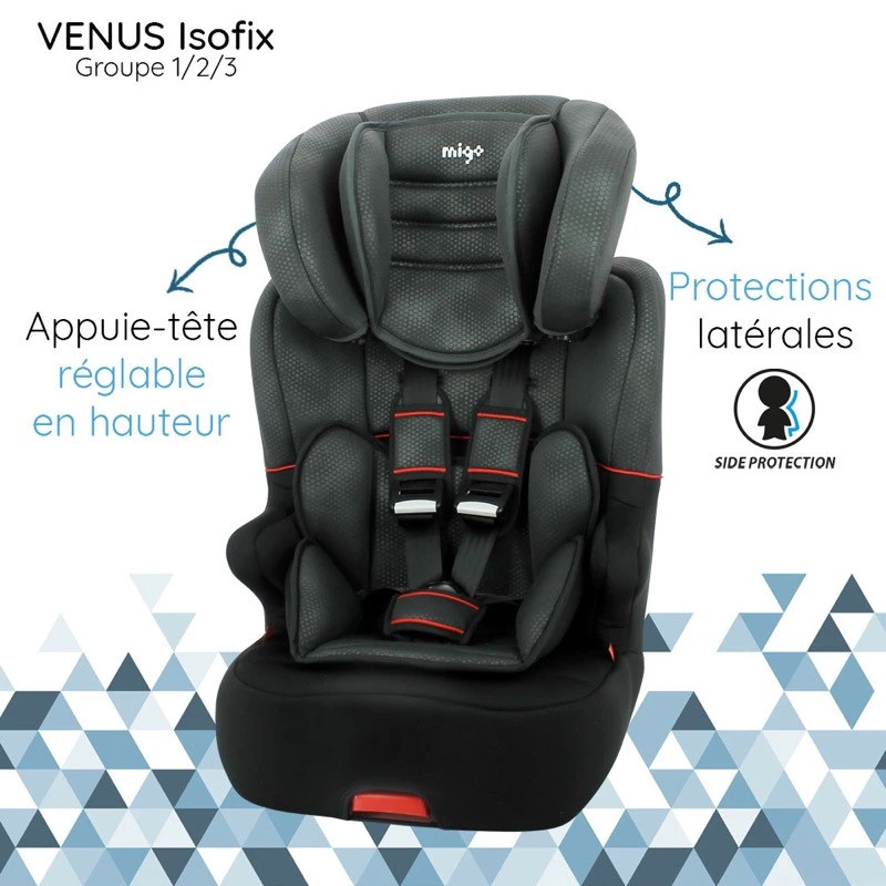 Siège Auto Venus Isofix Gr1/2/3 MIGO Casual 4 Siège Auto Venus Isofix Gr1/2/3 MIGO Casual – Image 2
