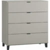 Commode 4 Tiroirs VOX Simple Gris/noir -MADE4BABY BOUTIQUE simple commode 4 tiroirs 4