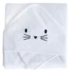 Sortie De Bain + Gant 75x75 DOMIVA Blanc -MADE4BABY BOUTIQUE sortie de bain gant 75x75 domiva blanc