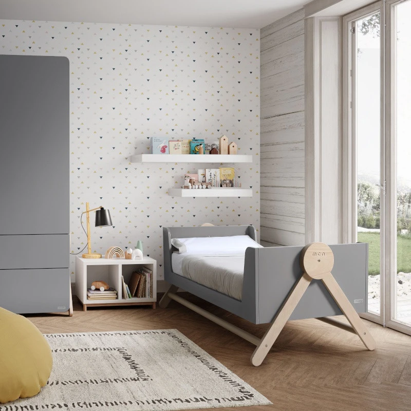 Armoire MICUNA Swing Gris/Waterwood 5 Armoire MICUNA Swing Gris/Waterwood – Image 3