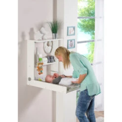 Table à Langer Murale Wicki GBASIC Blanche / Papillons -MADE4BABY BOUTIQUE table a langer murale wicki gbasic blanche papillons 3