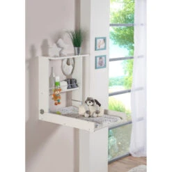 Table à Langer Murale Wicki GBASIC Blanche / Papillons -MADE4BABY BOUTIQUE table a langer murale wicki gbasic blanche papillons 4