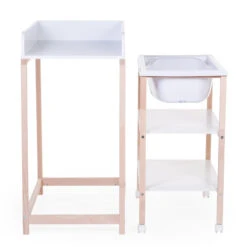 Table à Langer Et Baignoire CHILDHOME Naturel/blanc -MADE4BABY BOUTIQUE table a langer pour baignoire childhome reference 21 a1 naturalwhite 3