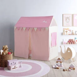 Kit Textile Pour Lit Cabane Micussori MICUNA Pink Camp -MADE4BABY BOUTIQUE textile lit cabane 2