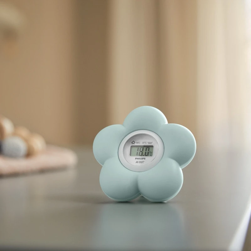 PHILIPS AVENT Thermomètre Numérique Bain Et Chambre AVENT Fleur Vert 4 PHILIPS AVENT Thermomètre Numérique Bain Et Chambre AVENT Fleur Vert – Image 2