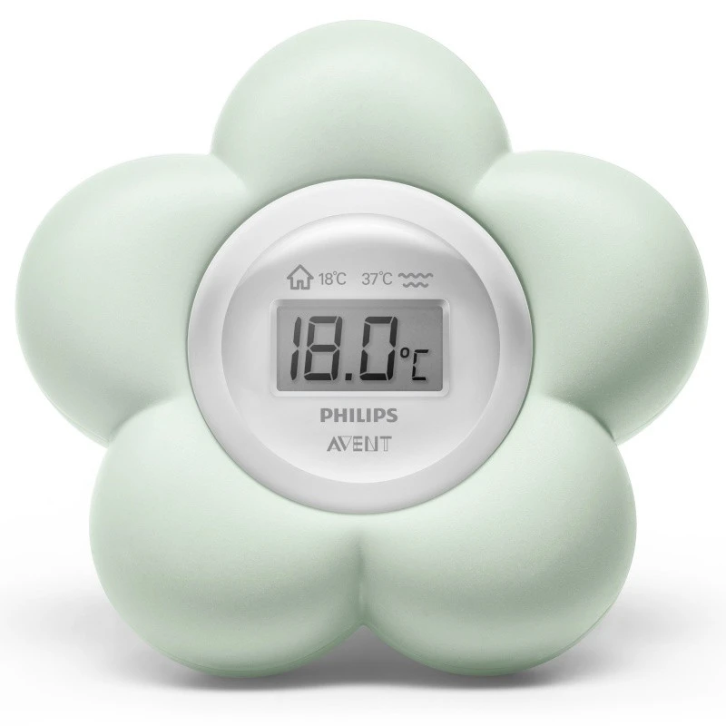 PHILIPS AVENT Thermomètre Numérique Bain Et Chambre AVENT Fleur Vert 3 PHILIPS AVENT Thermomètre Numérique Bain Et Chambre AVENT Fleur Vert