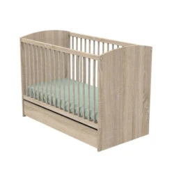 Tiroir Sous Lit 60x120 SAUTHON Access Chêne Doré -MADE4BABY BOUTIQUE tiroir sous lit 60x120 sauthon access chene dore 2