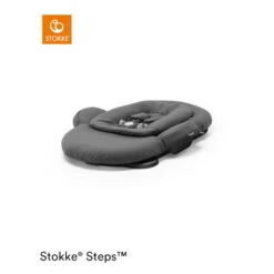 Transat Steps™ STOKKE® Herrigbone Grey/black Chassis -MADE4BABY BOUTIQUE transat steps stokke herrigbone greyblack chassis 2