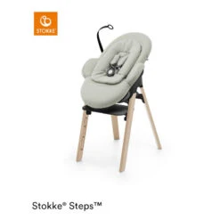 Transat Steps™ STOKKE® Soft Sage/black Chassis -MADE4BABY BOUTIQUE transat steps stokke soft sageblack chassis 3