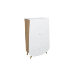 Armoire Trapèze SONGES ET RIGOLADES Blanc/bois