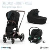 Trio Poussette EPriam 2 + Nacelle + Aton B2 CYBEX Rosegold/Deep Black - Volcano 2 Trio Poussette EPriam 2 + Nacelle + Aton B2 CYBEX Rosegold/Deep Black - Volcano -MADE4BABY BOUTIQUE trio poussette epriam 2022 nacelle aton b2 cybex rosegolddeep black volcano