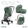 Trio Poussette Mios 3 + Nacelle + Cloud T Plus CYBEX Chrome Black/Leaf Green -MADE4BABY BOUTIQUE trio poussette mios 3 nacelle cloud t plus cybex chrome blackleaf green