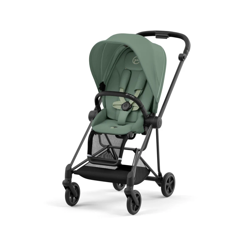 Trio Poussette Mios 3 + Nacelle + Cloud T Plus CYBEX Matt Black/Leaf Green 4 Trio Poussette Mios 3 + Nacelle + Cloud T Plus CYBEX Matt Black/Leaf Green – Image 2