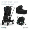 Trio Poussette Priam 4 + Nacelle + Aton B2 CYBEX Matt Black/Deep Black -Volcano -MADE4BABY BOUTIQUE trio poussette priam 2022 nacelle aton b2 cybex matt blackdeep black volcano