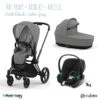 Trio Poussette Priam 4 + Nacelle + Aton B2 CYBEX Matt Black/Soho Grey - Volcano -MADE4BABY BOUTIQUE trio poussette priam 2022 nacelle aton b2 cybex matt blacksoho grey volcano