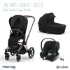 Trio Poussette Priam 4 + Nacelle + Aton B2 CYBEX Rosegold/Deep Black - Volcano