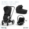 Trio Poussette Priam 4 + Cloud T I-Size + Nacelle CYBEX Chrome Black/Sepia Black -MADE4BABY BOUTIQUE trio poussette priam 4 cloud t i size nacelle cybex chrome blacksepia black