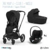 Trio Poussette Priam 4 + Cloud T I-Size + Nacelle CYBEX Matt Black/Sepia Black -MADE4BABY BOUTIQUE trio poussette priam 4 cloud t i size nacelle cybex matt blacksepia black