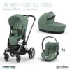 Trio Poussette Priam 4 + Cloud T Plus I-Size + Nacelle CYBEX Chrome Black/Leaf Green -MADE4BABY BOUTIQUE trio poussette priam 4 cloud t plus i size nacelle cybex chrome blackleaf green