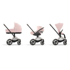 Trio Poussette Priam 4 + Cloud T Plus I-Size + Nacelle CYBEX RoseGold/Peach Pink -MADE4BABY BOUTIQUE trio poussette priam 4 cloud t plus i size nacelle cybex rosegoldpeach pink 2