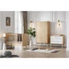 Chambre Trio Vintage Avec Lit 70x140 Et Armoire VOX Chêne/Blanc -MADE4BABY BOUTIQUE trio vintage avec lit 70 et armoire