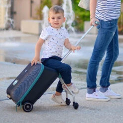 Valise Avec Assise Enfant Luggage Easy BEABA Noir -MADE4BABY BOUTIQUE valise assise voyage 6