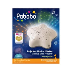 Veilleuse Etoile Projecteur USB PABOBO Beige -MADE4BABY BOUTIQUE veilleuse etoile projecteur usb pabobo beige 8