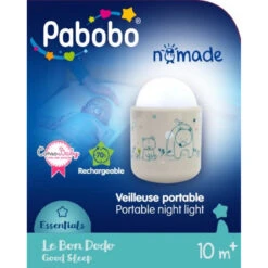 Veilleuse Nomade "Dans Les Bois" PABOBO Beige -MADE4BABY BOUTIQUE veilleuse nomade pabobo beige bois 3